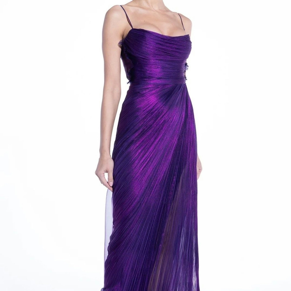 Chic Purple Midi Dress